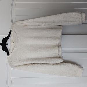 Ultra Flirt Bubble Sleeve Cropped Sweater